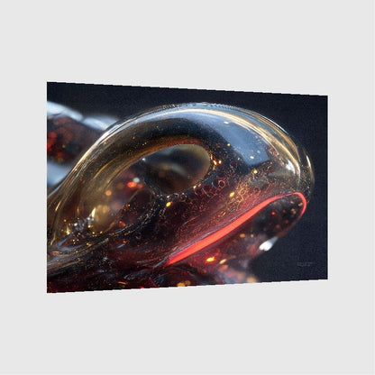 Art Print Abstract Lab AI - Dew-Jet Symphony