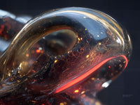 Art Print Abstract Lab AI - Dew-Jet Symphony
