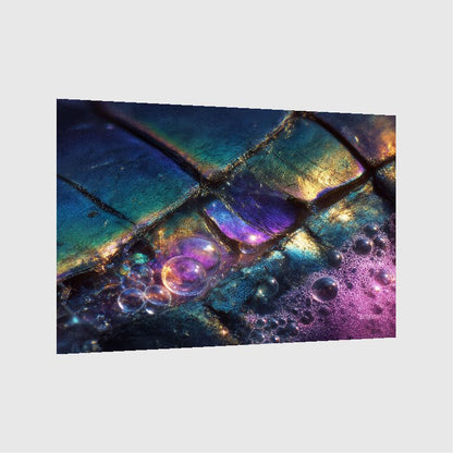 Art Print Abstract Lab AI - Neon Dew