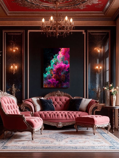 Art Print Abstract Lab AI - Chromatic Surge