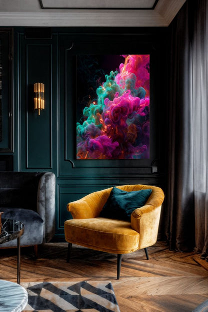Art Print Abstract Lab AI - Chromatic Surge