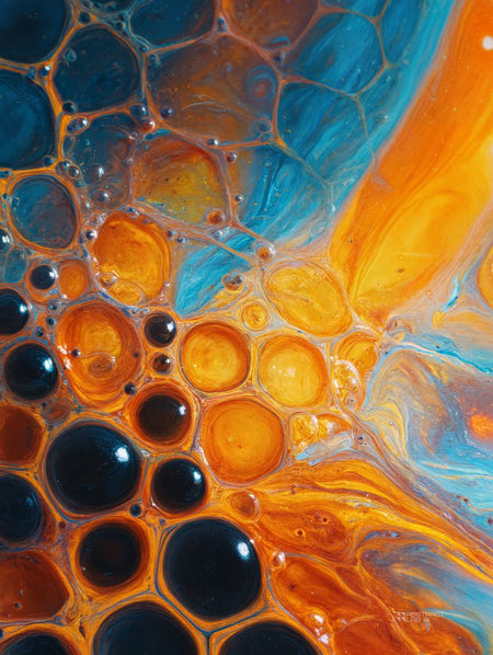 Art Print Abstract Lab AI - Prismatic Geometry