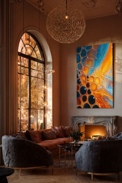 Art Print Abstract Lab AI - Prismatic Geometry