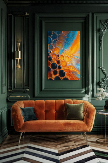 Art Print Abstract Lab AI - Prismatic Geometry