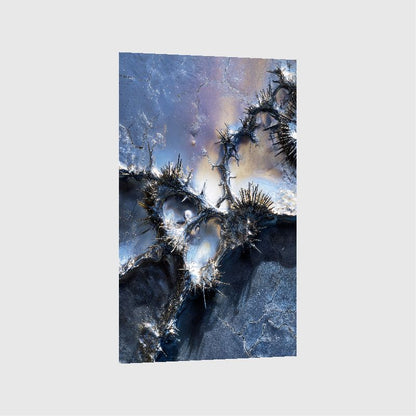 Art Print Abstract Lab AI - Luminescent Ice