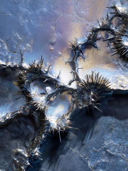 Art Print Abstract Lab AI - Luminescent Ice