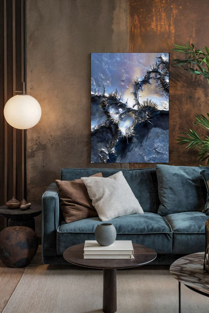 Art Print Abstract Lab AI - Luminescent Ice