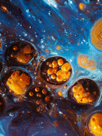 Art Print Abstract Lab AI - Luminous Eruption