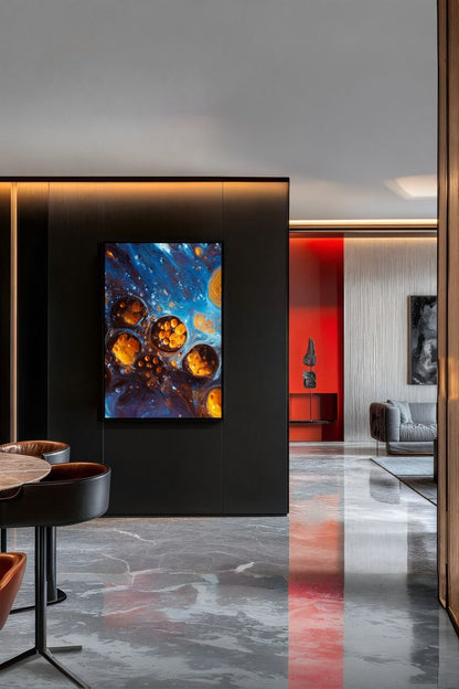 Art Print Abstract Lab AI - Luminous Eruption