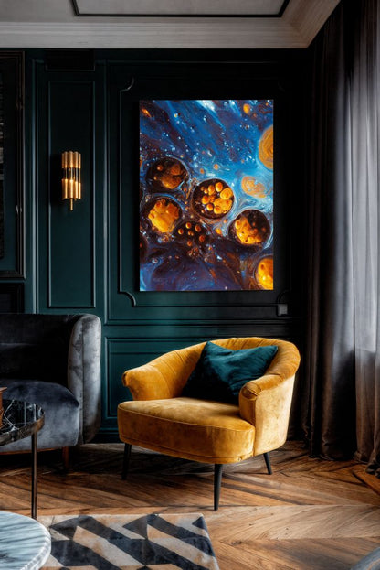 Art Print Abstract Lab AI - Luminous Eruption