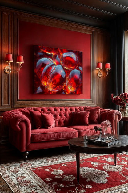Art Print Abstract Lab AI - Volcanic Whispers