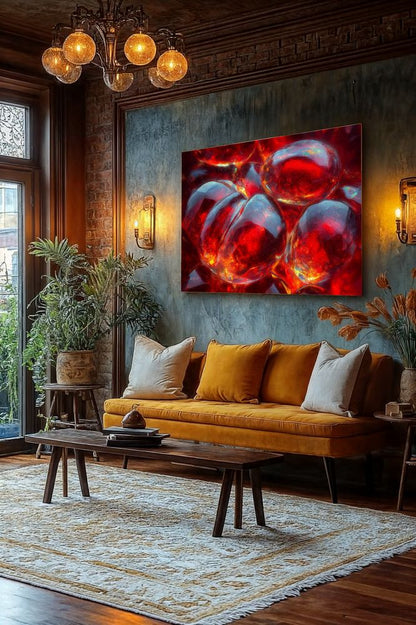 Art Print Abstract Lab AI - Volcanic Whispers