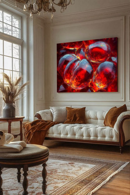 Art Print Abstract Lab AI - Volcanic Whispers