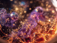 Art Print Abstract Lab AI - Neon Crescendo