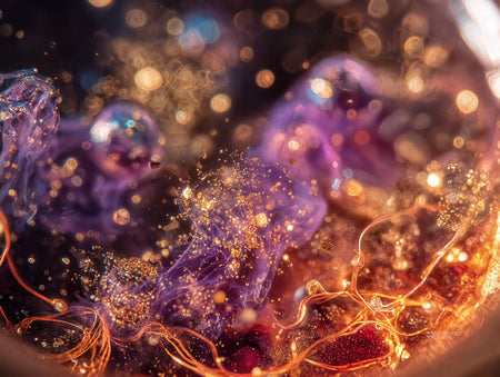 Art Print Abstract Lab AI - Neon Crescendo