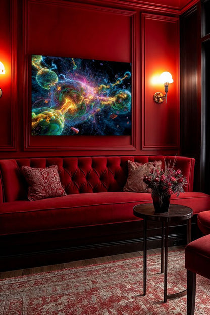 Art Print Abstract Lab AI - Turbulent Glow
