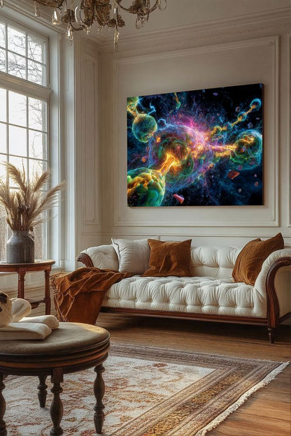 Art Print Abstract Lab AI - Turbulent Glow