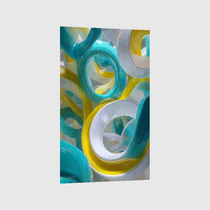 Art Print Abstract Lab AI - Sunlit Vortex