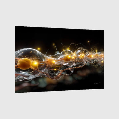 Art Print Abstract Lab AI - Luminous Loop