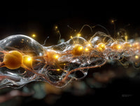 Art Print Abstract Lab AI - Luminous Loop