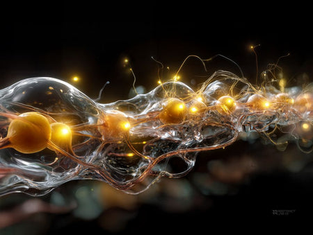 Art Print Abstract Lab AI - Luminous Loop