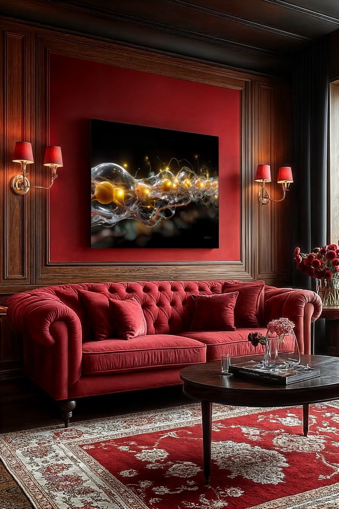 Art Print Abstract Lab AI - Luminous Loop