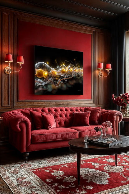 Art Print Abstract Lab AI - Luminous Loop
