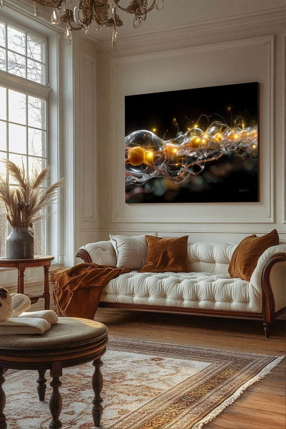 Art Print Abstract Lab AI - Luminous Loop
