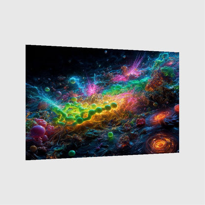 Art Print Abstract Lab AI - Radiant Unrest