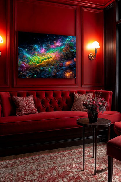 Art Print Abstract Lab AI - Radiant Unrest