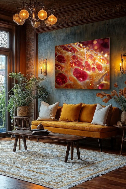 Art Print Abstract Lab AI - Molten Alloy