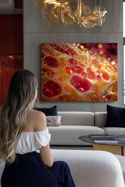 Art Print Abstract Lab AI - Molten Alloy