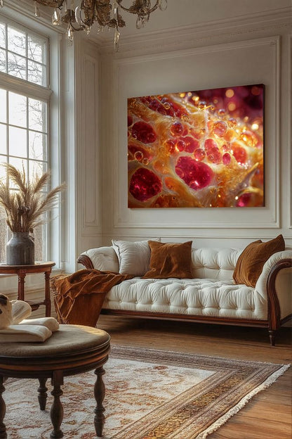 Art Print Abstract Lab AI - Molten Alloy