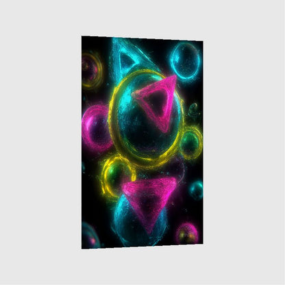 Art Print Abstract Lab AI - Fluid Inferno