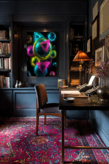 Art Print Abstract Lab AI - Fluid Inferno
