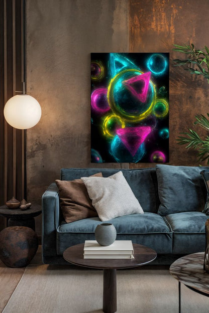 Art Print Abstract Lab AI - Fluid Inferno