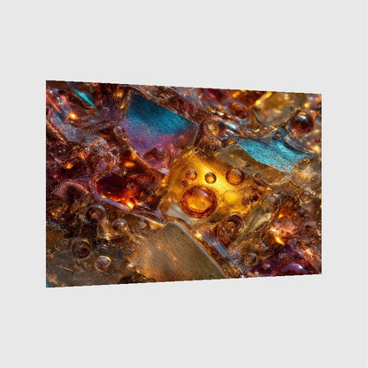 Art Print Abstract Lab AI - Copper Drift