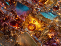 Art Print Abstract Lab AI - Copper Drift