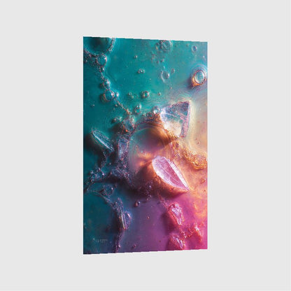 Art Print Abstract Lab AI - Chromatic Gridscape