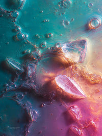 Art Print Abstract Lab AI - Chromatic Gridscape