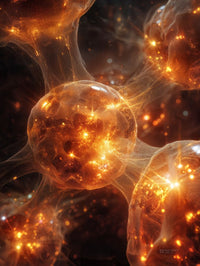 Art Print Abstract Lab AI - Gilded Melt