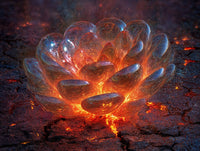 Art Print Abstract Lab AI - Radiant Alloy