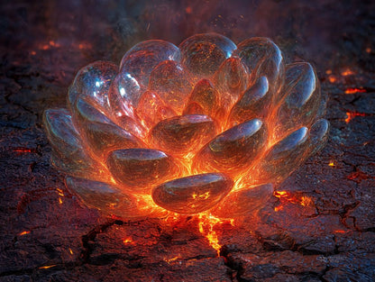 Art Print Abstract Lab AI - Radiant Alloy
