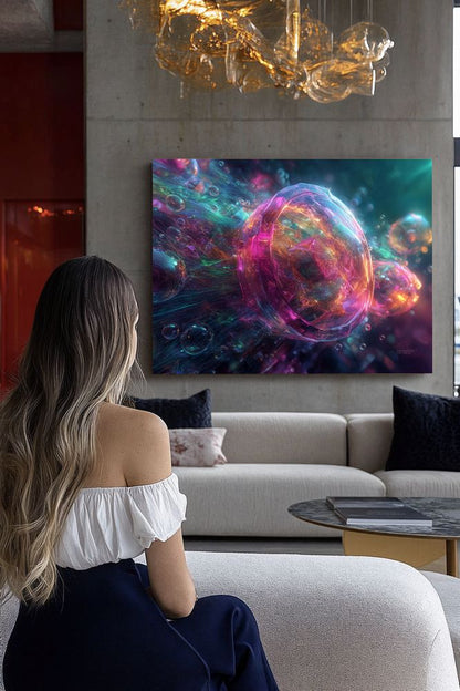 Art Print Abstract Lab AI - Photon Network