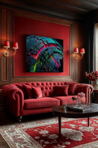 Art Print Abstract Lab AI - Radiant Connectome