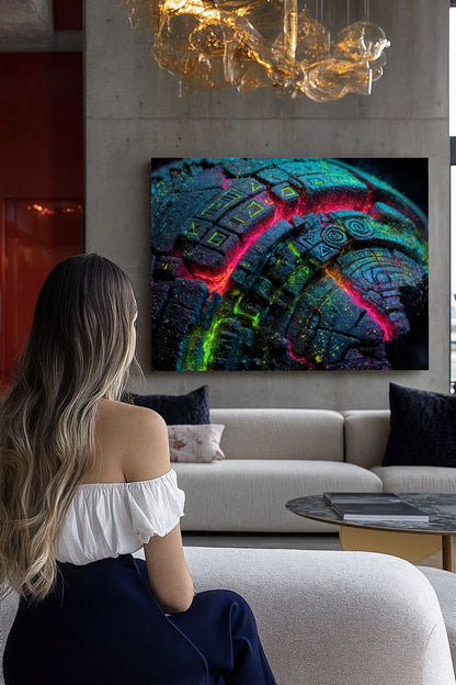 Art Print Abstract Lab AI - Radiant Connectome