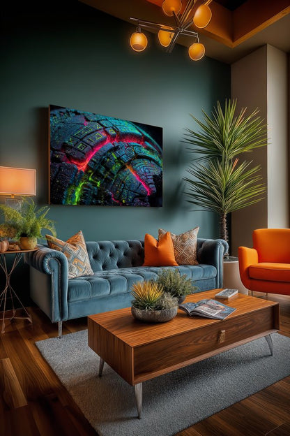 Art Print Abstract Lab AI - Radiant Connectome