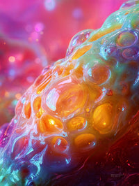 Art Print Abstract Lab AI - Viscous Glow