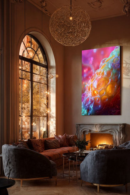 Art Print Abstract Lab AI - Viscous Glow