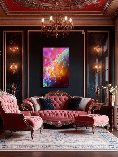 Art Print Abstract Lab AI - Viscous Glow